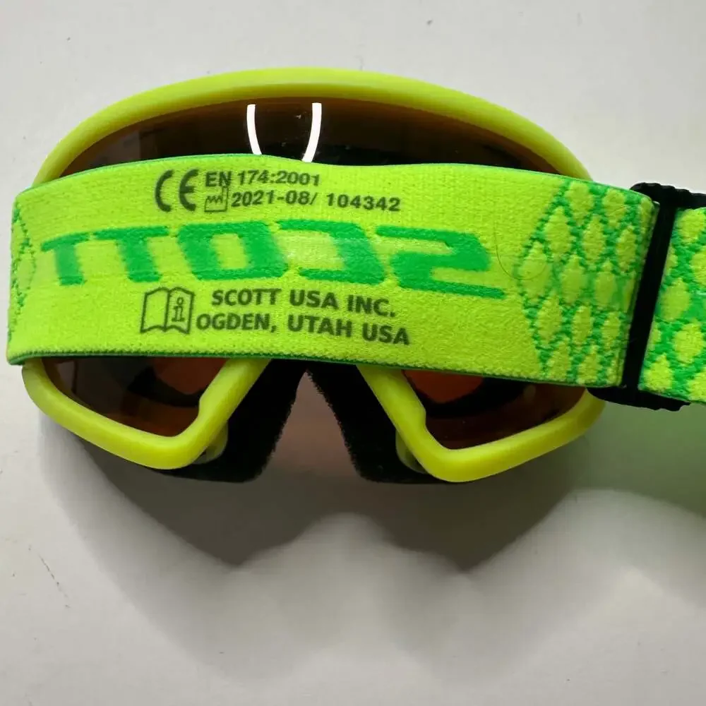 Scott Junior Witty Kids Neon Green Snow Ski Goggles